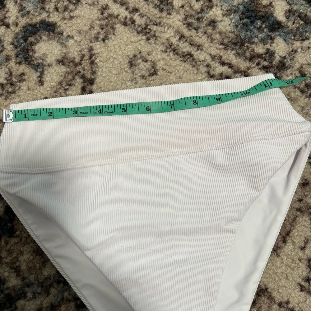 NEW Beach Riot Core Collection Highway Ribbed White Bikini Bottom - Picture 9 of 13